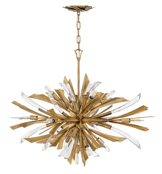 Fredrick Ramond Lighting Vida Medium Single Tier Pendant Burnished Gold FR40906BNG