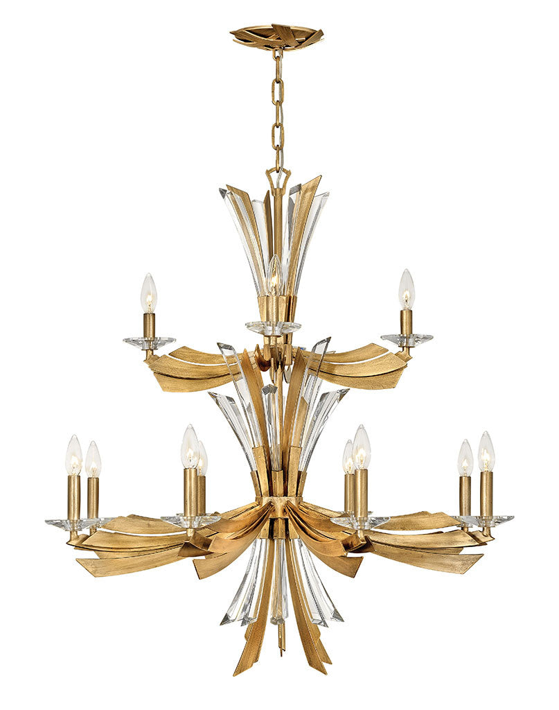 Fredrick Ramond Lighting Vida Multi Tier Burnished Gold FR40909BNG