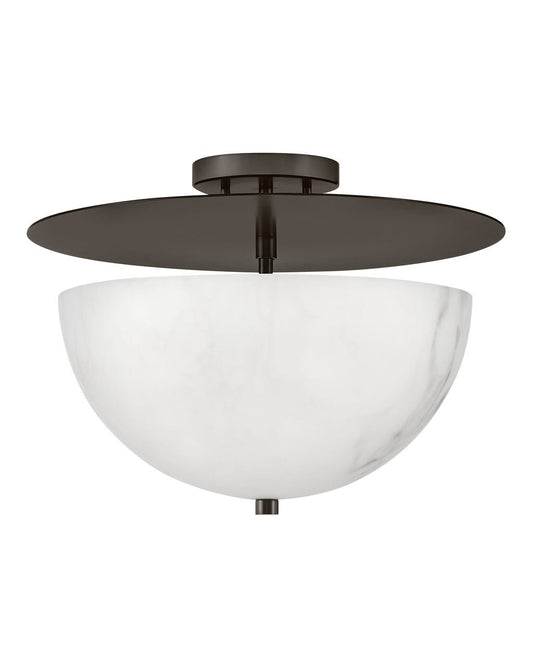 Hinkley Lighting Inez Medium Semi-Flush Mount in Black Oxide FR41023BX