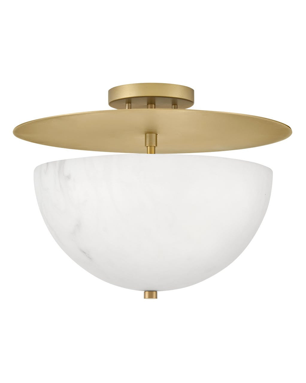 Hinkley Lighting Inez Medium Semi-Flush Mount in Lacquered Brass FR41023LCB