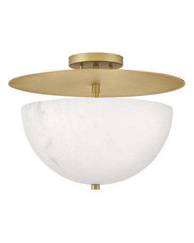 Fredrick Ramond Inez Medium Semi-Flush Mount in Lacquered Brass FR41023LCB