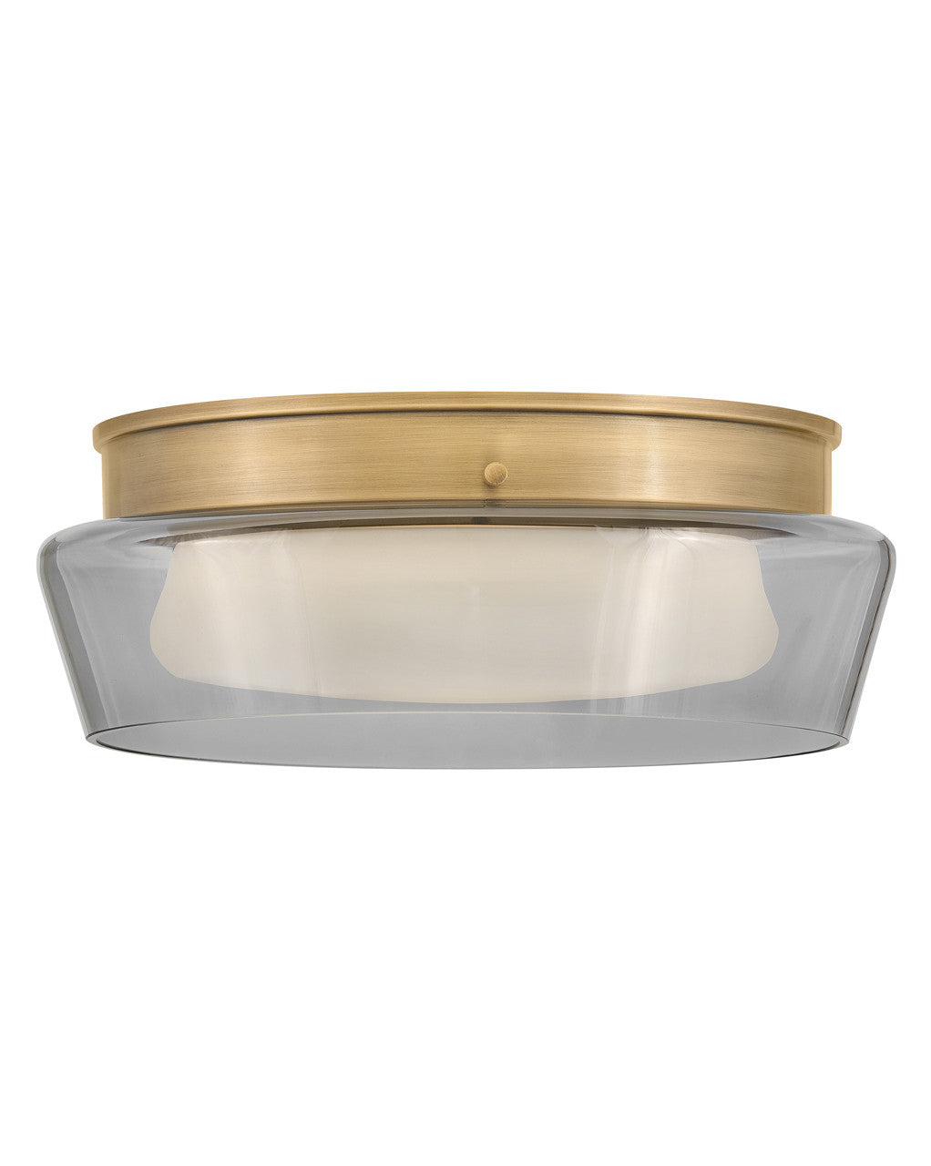 Fredrick Ramond Demi Medium Flush Mount Heritage Brass FR41511HB