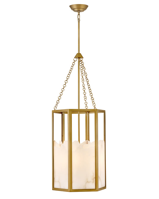 Fredrick Ramond Veleta Medium Chandelier in Lacquered Brass FR41535LCB