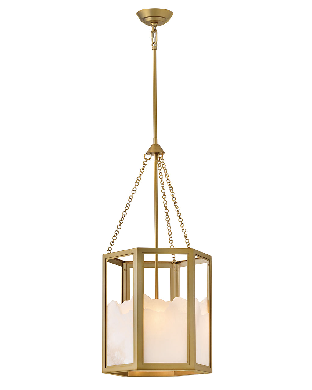 Fredrick Ramond Veleta Medium Pendant in Lacquered Brass FR41537LCB