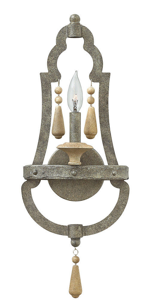 Fredrick Ramond Lighting Cordoba Single Light Sconce Distressed Iron FR42280DIR