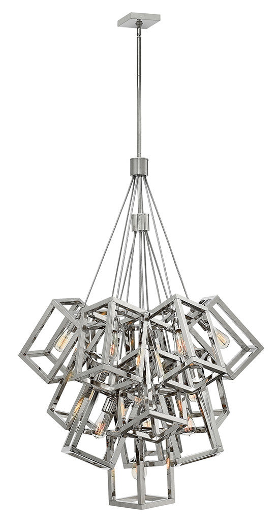 Fredrick Ramond Lighting Ensemble Large Multi Tier Polished Nickel FR42449PNI