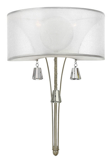 Fredrick Ramond Lighting Mime Two Light Sconce Brushed Nickel FR45602BNI