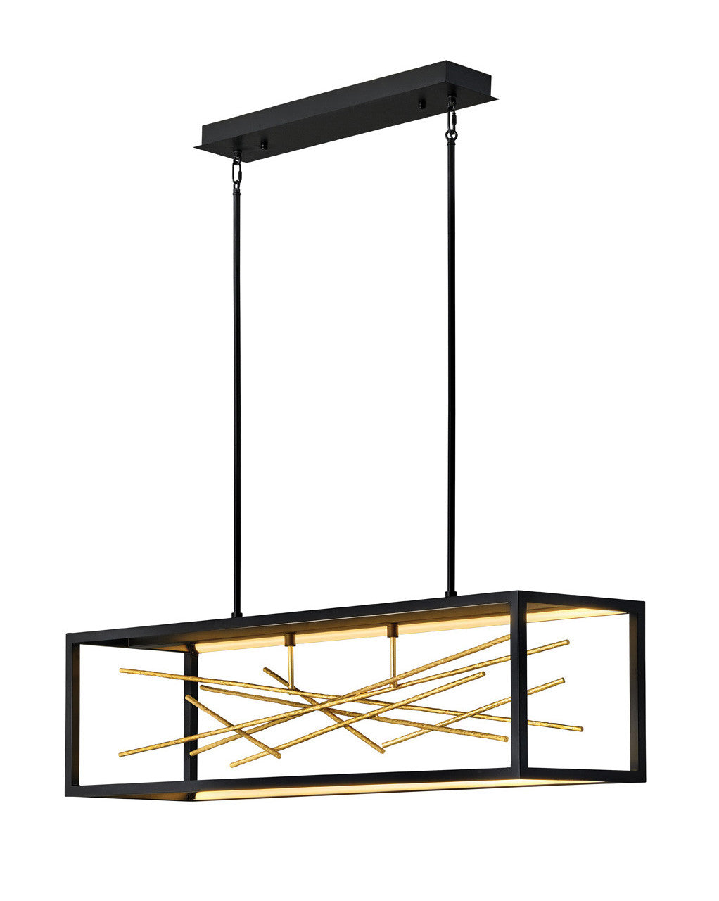 Fredrick Ramond Lighting Styx Large LED Linear Black FR46406BLK