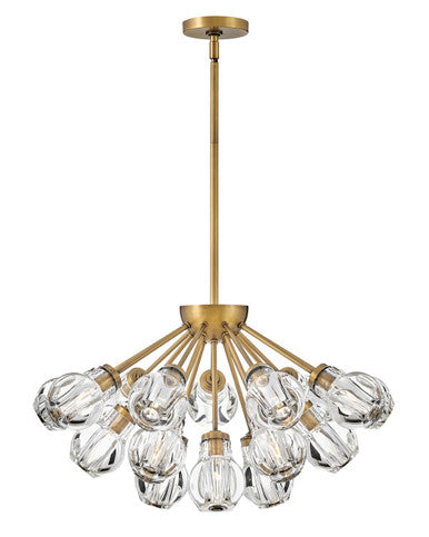 Fredrick Ramond Lighting Elise Large Convertible Pendant Heritage Brass FR46956HBR