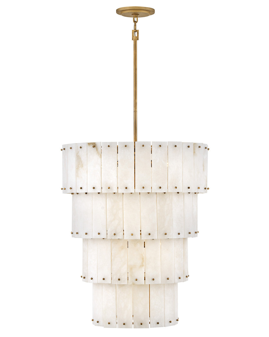 Fredrick Ramond Simone Medium Multi Tier Chandelier in Burnished Gold FR47758