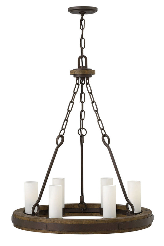 Fredrick Ramond Lighting Cabot Small Single Tier Rustic Iron FR48435IRN