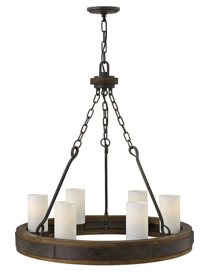 Fredrick Ramond Lighting Cabot Medium Single Tier Rustic Iron FR48436IRN