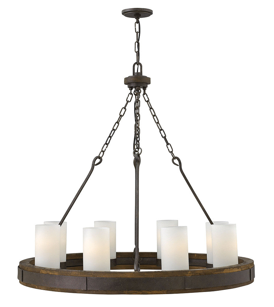 Fredrick Ramond Lighting Cabot Large Single Tier Rustic Iron FR48439IRN