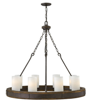 Fredrick Ramond Lighting Cabot Large Single Tier Rustic Iron FR48439IRN