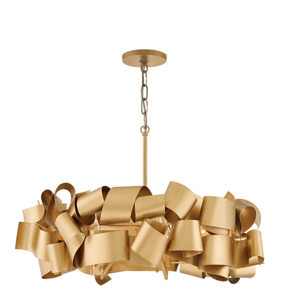 Fredrick Ramond Lighting Delfina Medium Single Tier Deluxe Gold FR48604DXG