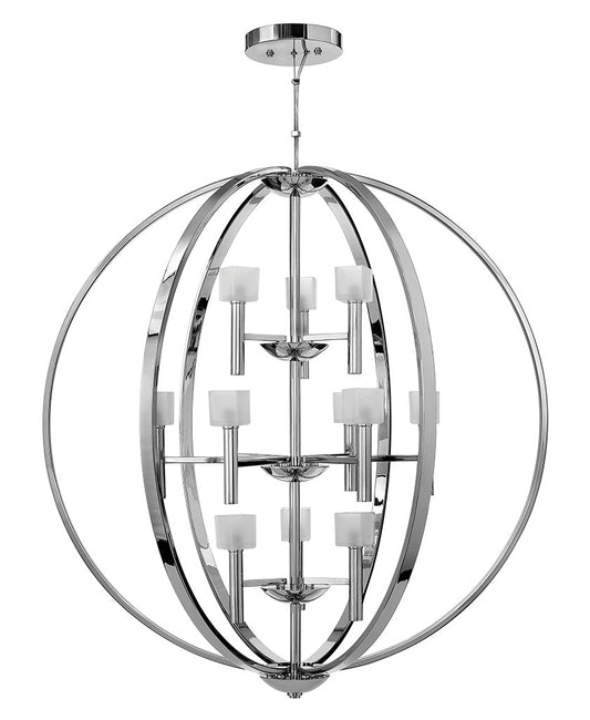 Fredrick Ramond Lighting FR49299PCM Mondo Chandelier in Polished Chrome