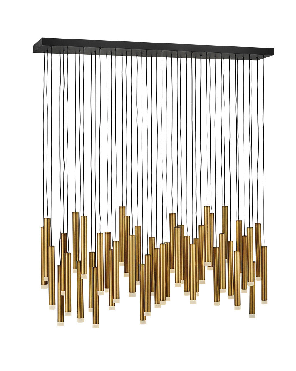 Fredrick Ramond Lighting Harmony Large LED Linear Heritage Brass FR49909HBR