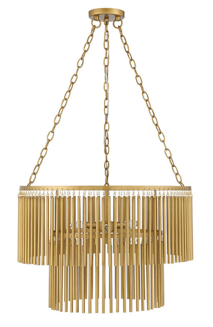 Lumanity Lighting Harmony Two-Tier Brass Statement Chandelier in Brass  L090-0022