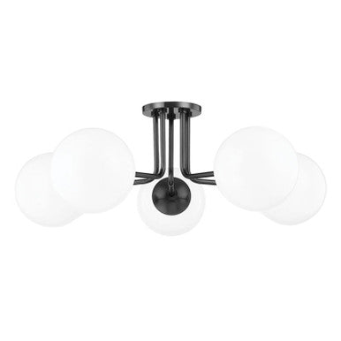 Mitzi 5 Light Semi Flush in Old Bronze H105605-OB