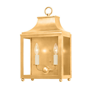 Mitzi 2 Light Wall Sconce in Vintage Gold Leaf H259102-VGL