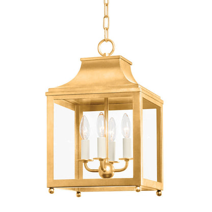 Mitzi 4 Light Pendant in Vintage Gold Leaf H259704S-VGL