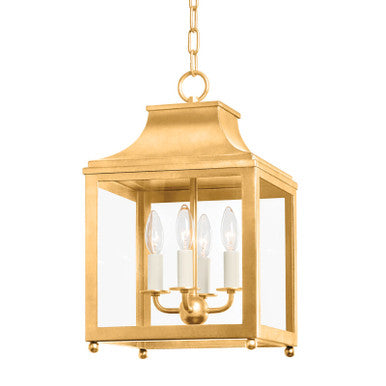 Mitzi 4 Light Pendant in Vintage Gold Leaf H259704S-VGL