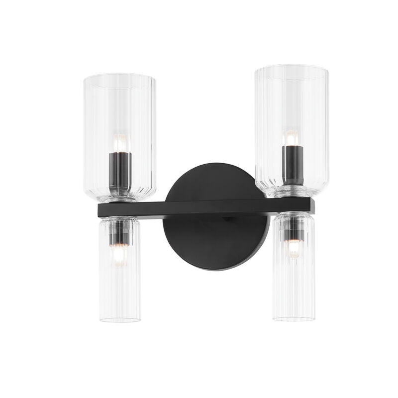 Mitzi 4 Light Bath and Vanity in Soft Black H384302-SBK