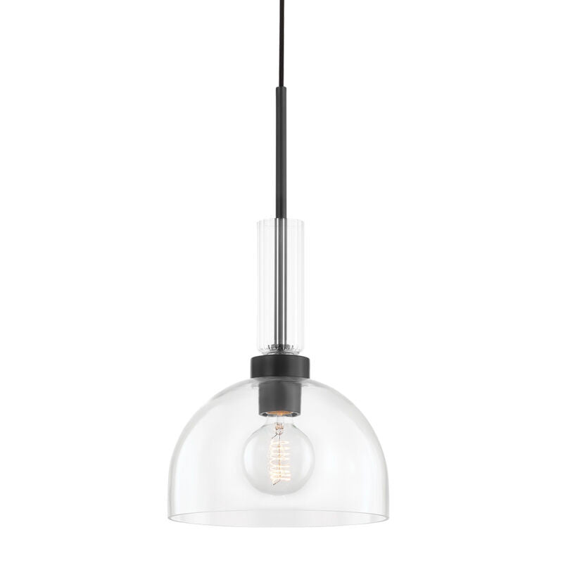 Mitzi 1 Light Pendant in Soft Black H384701-SBK