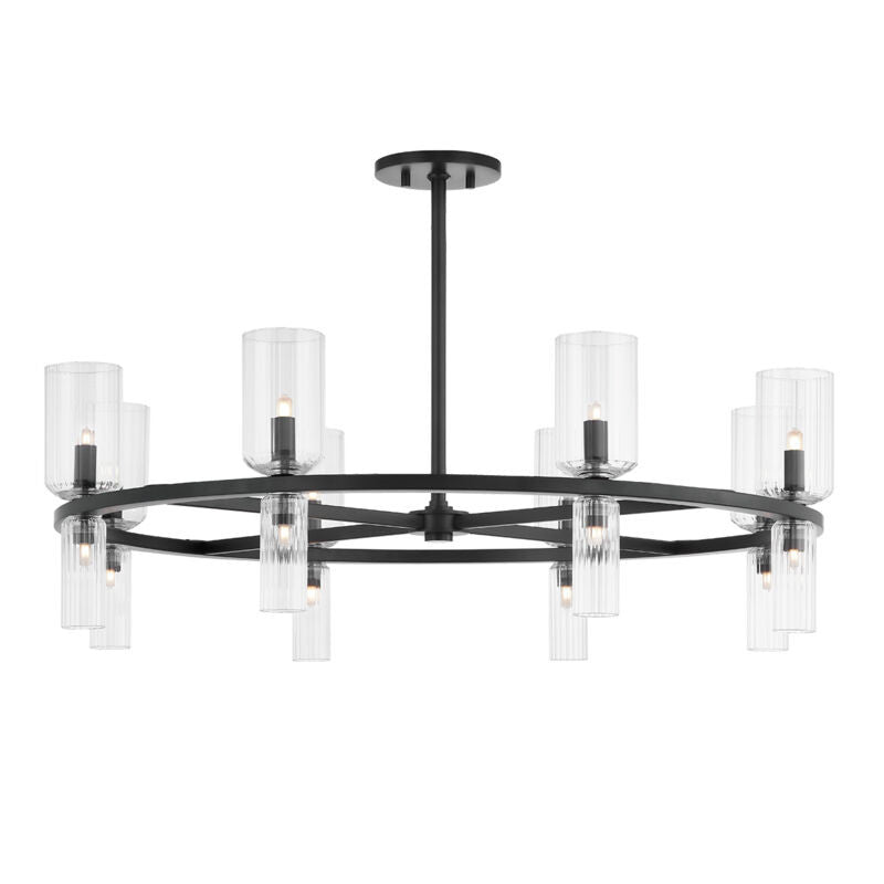 Mitzi 16 Light Chandelier in Soft Black H384816-SBK