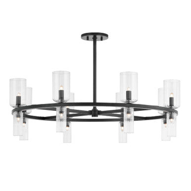 Mitzi 16 Light Chandelier in Soft Black H384816-SBK