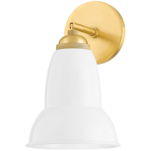 Mitzi 1 Light Wall Sconce in Aged Brass H439101-AGB/GWH