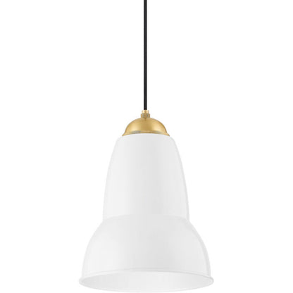 Mitzi 1 Light Pendant in Aged Brass H439701S-AGB/GWH