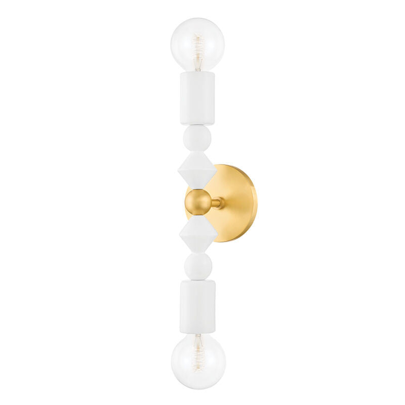 Mitzi 2 Light Wall Sconce in Aged Brass H471102-AGB