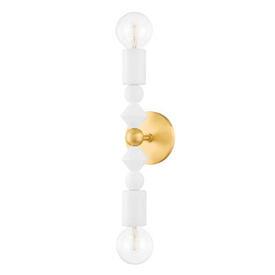 Mitzi 2 Light Wall Sconce in Aged Brass H471102-AGB