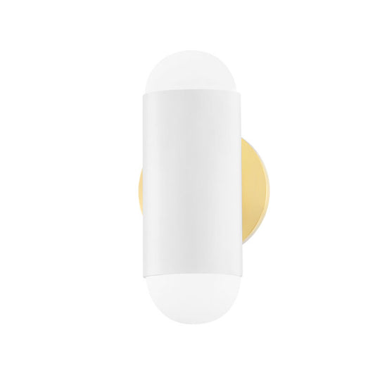 Mitzi 2 Light Wall Sconce in Aged Brass/Soft White Combo H484102-AGB/SWH