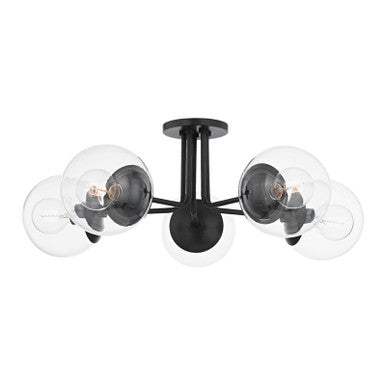 Mitzi 5 Light Semi Flush in Old Bronze H503605-OB