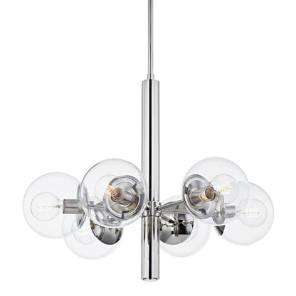 Mitzi 8 Light Chandelier in Polished Nickel H503808-PN