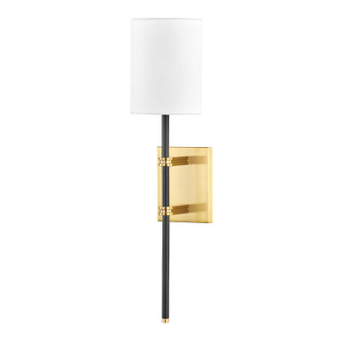 Mitzi 1 Light Plug-in Sconce in Aged Brass/Soft Black HL589201-AGB/SBK