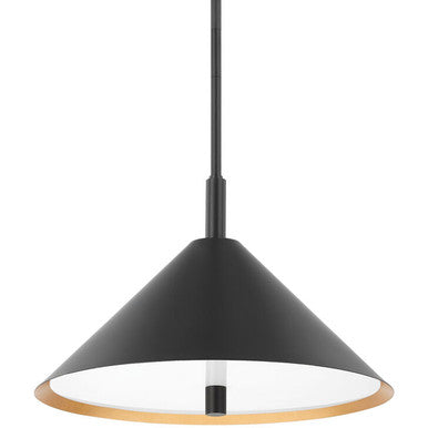 Mitzi 3 Light Pendant in Gold Leaf/Soft Black Combo H629703-GL/SBK