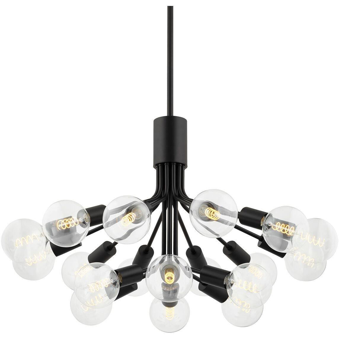 Mitzi 18 Light Chandelier in Soft Black H680818-SBK