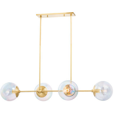 Mitzi 6 Light Lantern in Vintage Gold Leaf H807706L-VGL