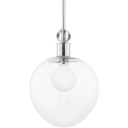 Mitzi 1 Light Pendant in Aged Brass H736701L-AGB