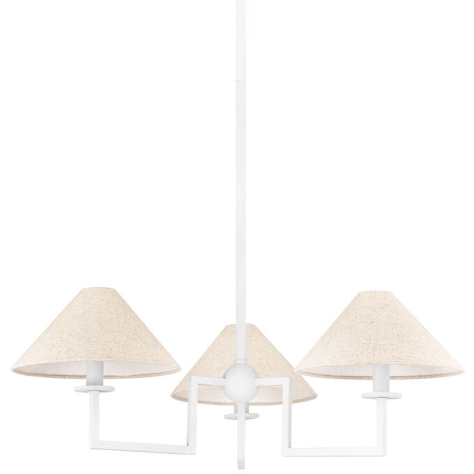 Mitzi 6 Light Chandelier in Aged Brass/Soft Black H516806-AGB/SBK