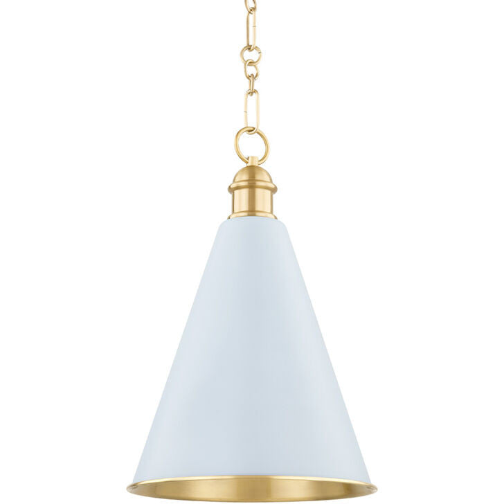 Mitzi 1 Light Pendant in Aged Brass H761701A-AGB/SAO