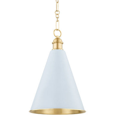 Mitzi 1 Light Pendant in Aged Brass H761701A-AGB/SAO