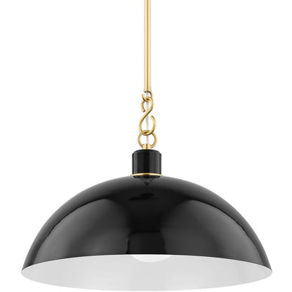 Mitzi 1 Light Pendant in Aged Brass H769701L-AGB/GBK