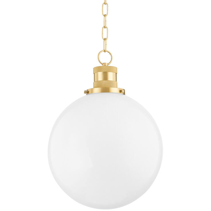 Mitzi 1 Light Pendant in Aged Brass H752701L-AGB