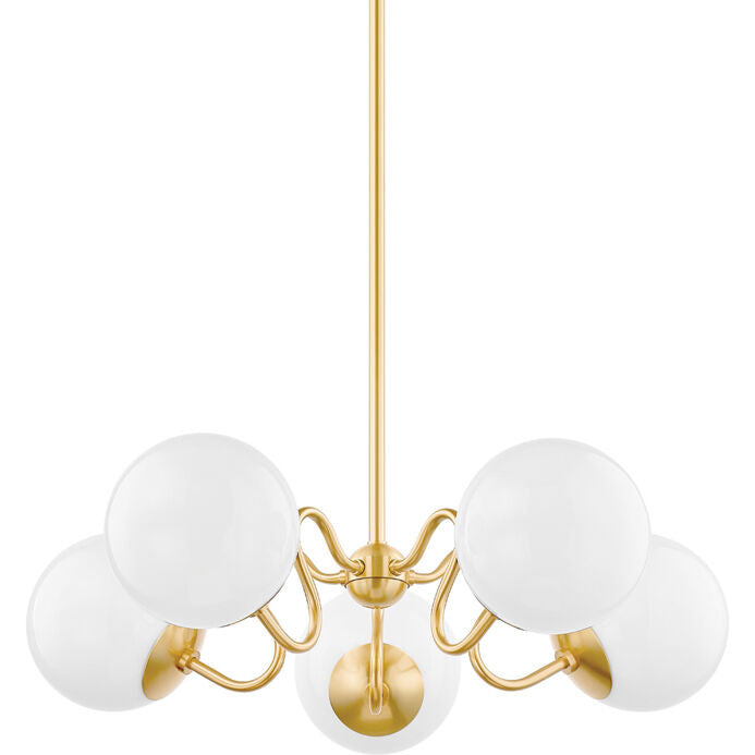 Mitzi 6 Light Chandelier in Textured White H760806-TWH