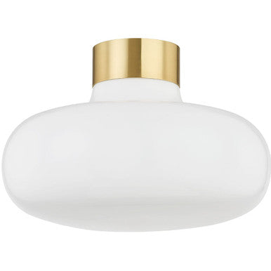 Mitzi 1 Light Flush Mount in Aged Brass H785501-AGB