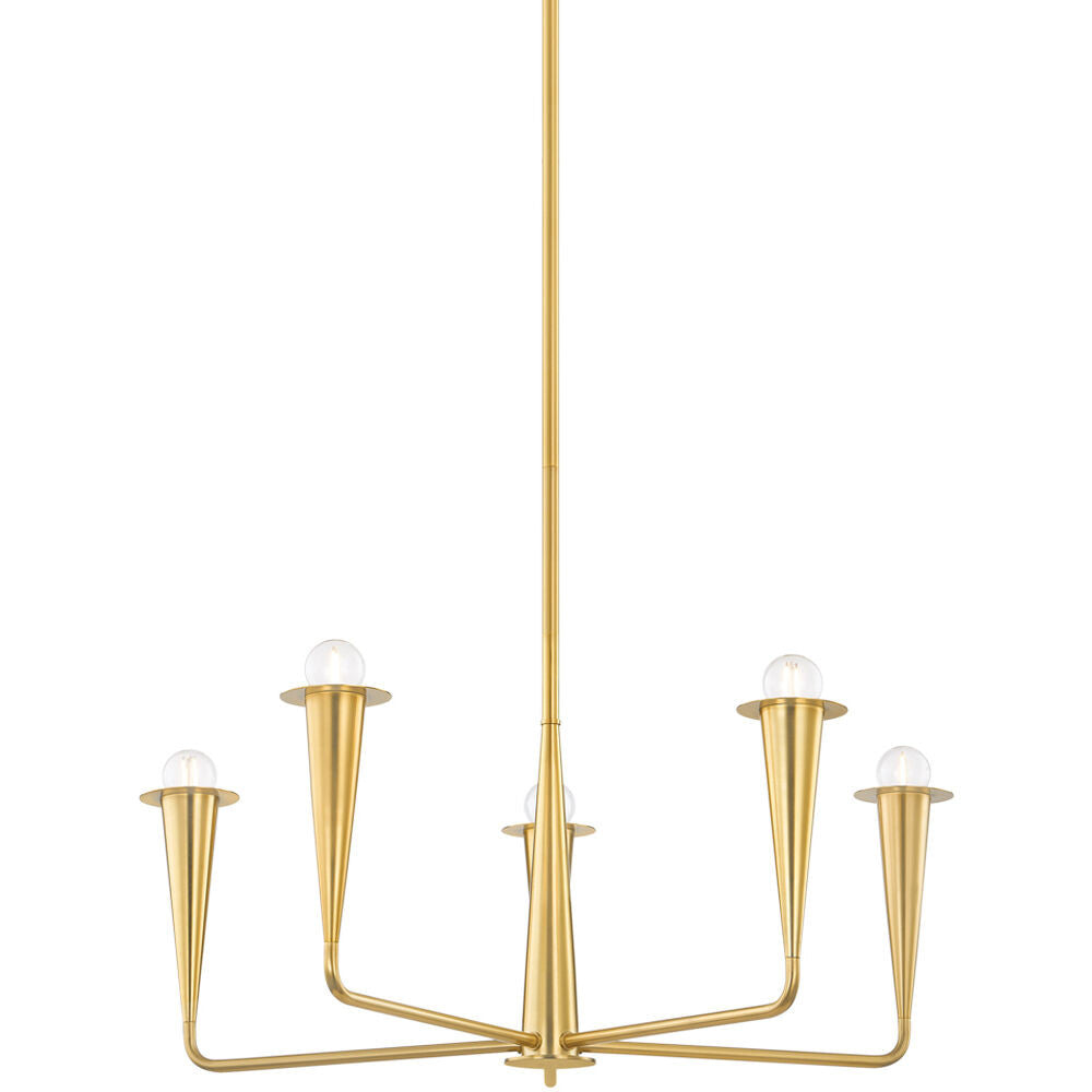 Mitzi 6 Light Chandelier in Aged Brass H774806-AGB